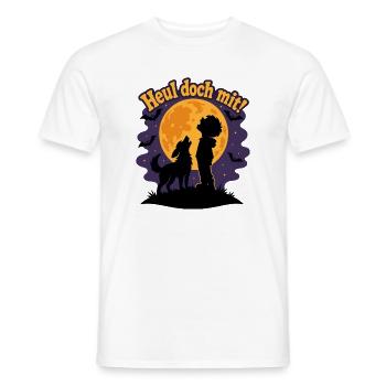 Mondschein-Rudel - Männer T-Shirt - Weiß - Vorne - AI Model Male 178 dark (178cm)