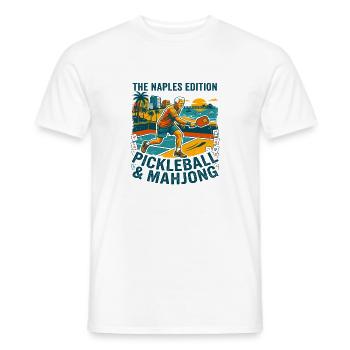 The Naples Pickleball And Mahjong Edition - Männer T-Shirt - Weiß - Vorne - AI Model Male 178 dark (178cm)