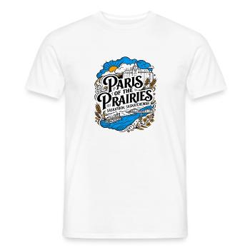 Paris of the Prairies Saskatoon Saskatchewan - Männer T-Shirt - Weiß - Vorne - AI Model Male 178 dark (178cm)
