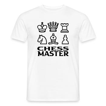 Schachmeister - Männer T-Shirt - Weiß - Vorne - AI Model Male 178 dark (178cm)