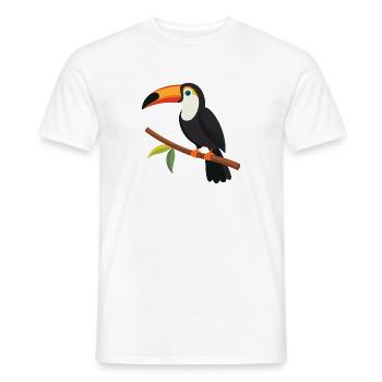 Tukan - Männer T-Shirt - Weiß - Vorne - AI Model Male 178 dark (178cm)