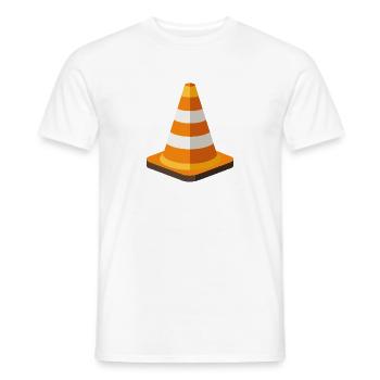 Verkehrskegel - Männer T-Shirt - Weiß - Vorne - AI Model Male 178 dark (178cm)
