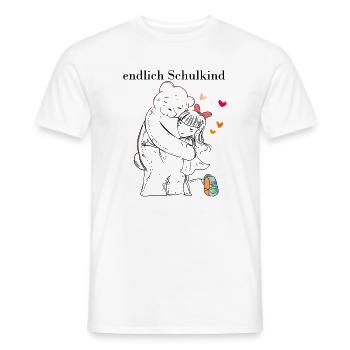 Schulanfang - Männer T-Shirt - Weiß - Vorne - AI Model Male 178 dark (178cm)