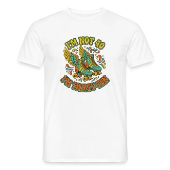 Ich Bin Nicht 40, Ich Habe 30. Geburtstag - Männer T-Shirt - Weiß - Vorne - AI Model Male 178 dark (178cm)