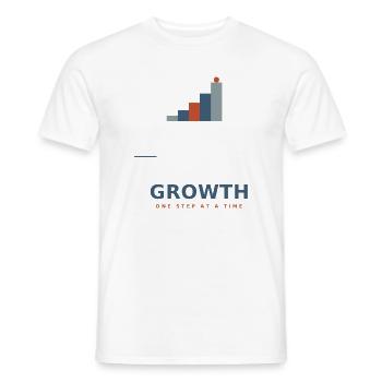 growth_design - Männer T-Shirt - Weiß - Vorne - AI Model Male 178 dark (178cm)