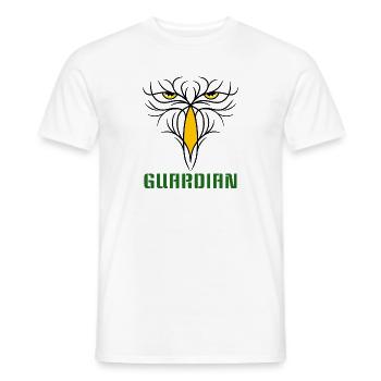 GUARDIAN - Stylisches Raubvogel - Design - Männer T-Shirt - Weiß - Vorne - AI Model Male 178 dark (178cm)