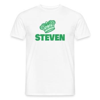 Geschenk für Steven - Männer T-Shirt - Weiß - Vorne - AI Model Male 178 dark (178cm)