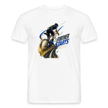 Elektrostart-Radfahrer - Männer T-Shirt - Weiß - Vorne - AI Model Male 178 dark (178cm)