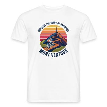 Mont Ventoux Vintage-Radfahrer - Männer T-Shirt - Weiß - Vorne - AI Model Male 178 dark (178cm)