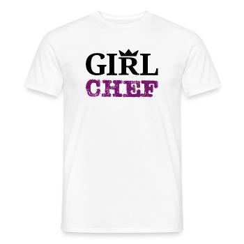 Girl Chef - Statement Design & Typografie - Männer T-Shirt - Weiß - Vorne - AI Model Male 178 dark (178cm)