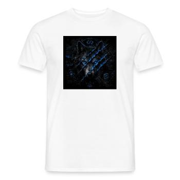 GN Wolf schwarz blau  - Männer T-Shirt - Weiß - Vorne - AI Model Male 178 dark (178cm)