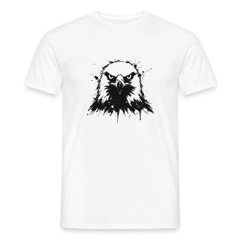 Dunkler Adler in Splatter-Spot - Männer T-Shirt - Weiß - Vorne - AI Model Male 178 dark (178cm)