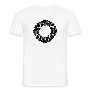 Rosenkranz - Männer T-Shirt - Weiß - Vorne - AI Model Male 178 dark (178cm)