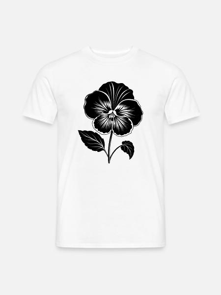 Pansy Flower - Men's T-Shirt - white