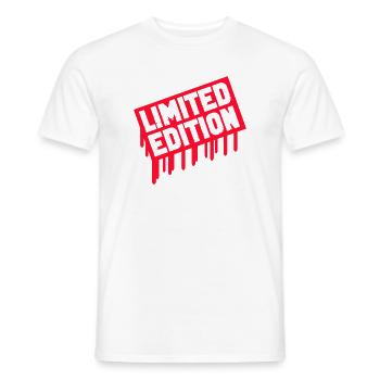Limitierte Edition Stempel - Männer T-Shirt - Weiß - Vorne - AI Model Male 178 dark (178cm)