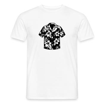 Hawaiihemd - Männer T-Shirt - Weiß - Vorne - AI Model Male 178 dark (178cm)