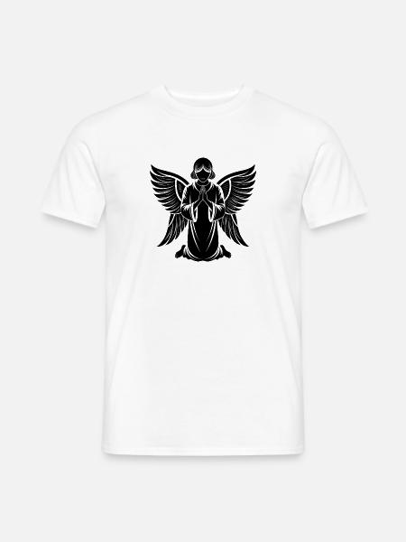 Engel - Männer T-Shirt - Weiß