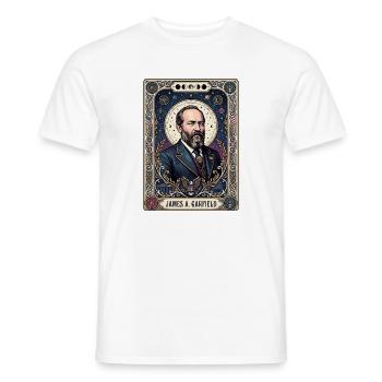 James A Tarotkarte - Männer T-Shirt - Weiß - Vorne - AI Model Male 178 dark (178cm)