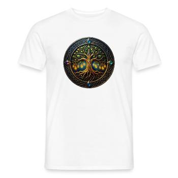 Fantasiebaum des Lichts - Männer T-Shirt - Weiß - Vorne - AI Model Male 178 dark (178cm)