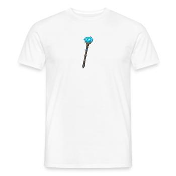 Magischer Kristallstab Blau - Männer T-Shirt - Weiß - Vorne - AI Model Male 178 dark (178cm)
