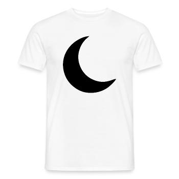 Moon Crescent Gift - Men's T-Shirt - white - Front - AI Model Male 178 dark (178cm)