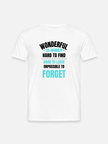 Abschiedsgeschenk eines Kollegen - Männer T-Shirt - Weiß