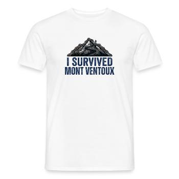 Ich habe Mont Ventoux Radkunst überlebt - Männer T-Shirt - Weiß - Vorne - AI Model Male 178 dark (178cm)