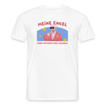 Enkelgeschenk Shirt Humor - Männer T-Shirt - Weiß - Vorne - AI Model Male 178 dark (178cm)