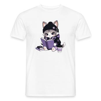 Leserchat - Männer T-Shirt - Weiß - Vorne - AI Model Male 178 dark (178cm)