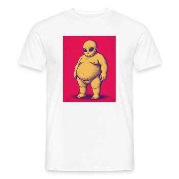 Bold Alien - Männer T-Shirt - Weiß - Vorne - AI Model Male 178 dark (178cm)