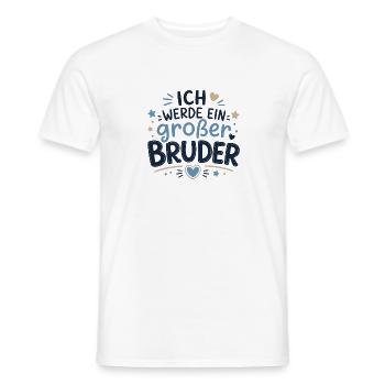 Ich werde ein großer Bruder - Männer T-Shirt - Weiß - Vorne - AI Model Male 178 dark (178cm)