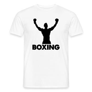 Boxing - Männer T-Shirt - Weiß - Vorne - AI Model Male 178 dark (178cm)