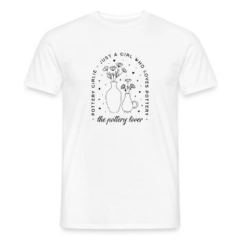 Töpferliebhaberin, mädchenhafte Ästhetik - Männer T-Shirt - Weiß - Vorne - AI Model Male 178 dark (178cm)