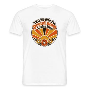 Stolze Mutter - Männer T-Shirt - Weiß - Vorne - AI Model Male 178 dark (178cm)