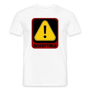 Anfällig - Männer T-Shirt - Weiß - Vorne - AI Model Male 178 dark (178cm)