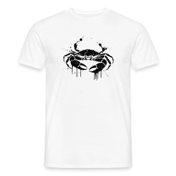Schwarze Spritzkrabbe - Männer T-Shirt - Weiß - Vorne - AI Model Male 178 dark (178cm)