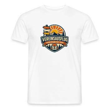 Vereinsausflug Logo – Gemeinsame Tour - Männer T-Shirt - Weiß - Vorne - AI Model Male 178 dark (178cm)