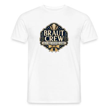 Braut Crew Hochzeitsedition - Männer T-Shirt - Weiß - Vorne - AI Model Male 178 dark (178cm)