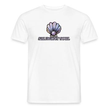 SeaWater Soul Muschelkunst - Männer T-Shirt - Weiß - Vorne - AI Model Male 178 dark (178cm)