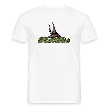 Wild & Wise Nature Wappen - Männer T-Shirt - Weiß - Vorne - AI Model Male 178 dark (178cm)