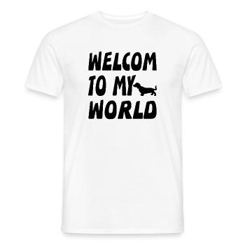 Dackel - Männer T-Shirt - Weiß - Vorne - AI Model Male 178 dark (178cm)