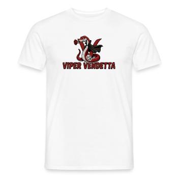 Viper Vendetta Cobra Red - Men's T-Shirt - white - Front - AI Model Male 178 dark (178cm)