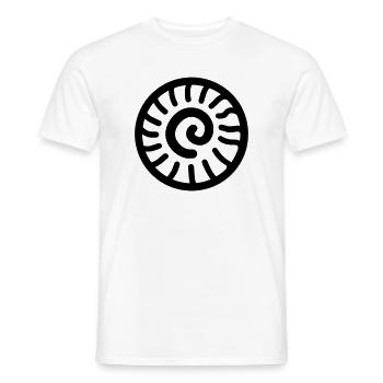 Fossil - Männer T-Shirt - Weiß - Vorne - AI Model Male 178 dark (178cm)