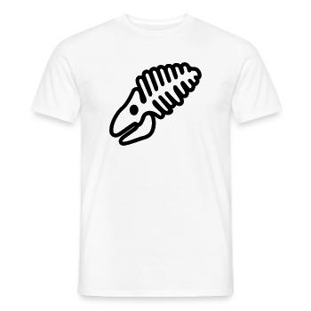 Fossil - Männer T-Shirt - Weiß - Vorne - AI Model Male 178 dark (178cm)