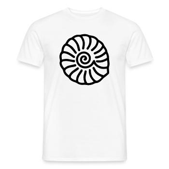 Fossil - Männer T-Shirt - Weiß - Vorne - AI Model Male 178 dark (178cm)
