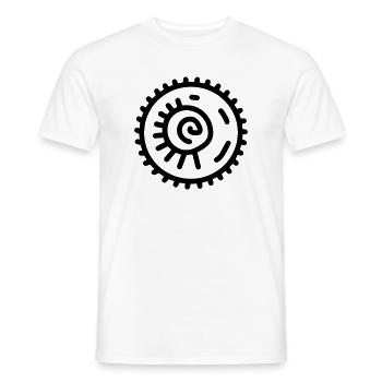 Fossil - Männer T-Shirt - Weiß - Vorne - AI Model Male 178 dark (178cm)
