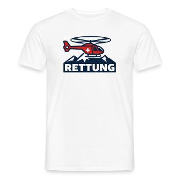 Rettungshubschrauber Logo - Männer T-Shirt - Weiß - Vorne - AI Model Male 178 dark (178cm)