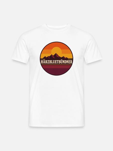 Bündner Härzbluetbündner - Männer T-Shirt - Weiß