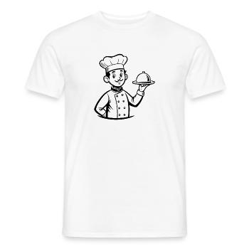 Chefkoch - Männer T-Shirt - Weiß - Vorne - AI Model Male 178 dark (178cm)