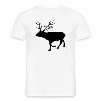 Reh - Männer T-Shirt - Weiß - Vorne - AI Model Male 178 dark (178cm)